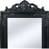 vidaXL Specchio verticale in stile barocco 160x40 cm nero