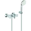 GROHE Costa Mitigeur bain-douche, saillie 144mm, avec ensemble de douche douchette à main Tempesta 100, 2546010A, 2546010A