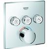 GROHE Mitigeur encastré Grohe SmartControl, trois vannes d'arrêt, rosette carrée, 29149000, 29149000