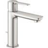 Grohe Lineare Mitigeur monocommandé pour lavabo, S-Size, vidage à tirette, saillie 128mm, 32114DC1, 32114DC1