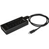 StarTech Hub USB StarTech.com a 7 porte - Metallo - Da USB-A a 3x USB-C e 1x USB-C - USB 3.0 - Hub USB industriale - Hub USB con tipo C - Hub - 5 x SuperSpeed USB 3.0 + 2 x USB-C - Desktop - per P/N: SVA12M5NA