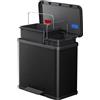 HAILO pattumiera differenziata 6302600 Öko duo Plus L 17 + 9 L nero opaco