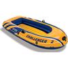 Intex boat Gommone Barca da pesca Barca a remi Challenger per 2 persone, set con pagaia e pompa ad aria, 236x114x41cm Portata massima: 200 kg