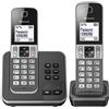 Panasonic Telefono cordless duo dect con segreteria telefonica Panasonic KXTGD322FRG