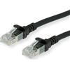 ROLINE - Cavo patch - da RJ-45 (M) a RJ-45 (M) - 15 m - UTP - CAT 6a - senza alogeni, sagomato, a trefoli - nero (21.15.