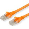 ROLINE - Cavo patch - RJ-45 (M) bis RJ-45 (M) - 15 m - UTP - CAT 6a - alogeno, geformt, verseilt - arancione (21.15.2