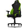 NITRO CONCEPTS S300 - Sedia da gioco per PC - 135 kg - nylon - nero - acciaio inox - nero - verde