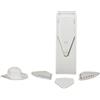 Börner Set iniziale di affettatrici per verdure Börner V1, affettatrice di patate, affettatrice di cetrioli, affettatrice di verdure, grattugia da cucina, affettatrice di patatine fritte, grattugia di frutta, affettatrice di cavoli, colore: bianco