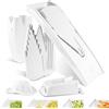 Börner V1 grattugia per verdure set professionale affetta verdure affetta cetrioli affetta verdure affetta patate grattugia carote grattugia frutta affetta cavoli vegan, colore:bianco
