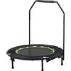Tunturi Trampolino Fitnes Pieghevole e Portatile / Tappeto elastico fitness da 104 cm con barra di stabilità / Rebounder fitness / per Allenamento Aerobica Palestra