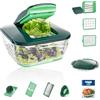Genius Nicer Dicer Chef (15 pezzi) Affettatrice per frutta e verdura Affettatrice per tutti gli usi Affettatrice Julietti Affettatrice multipla; A27060