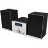 Thomson MIC122BT Set audio Microsistema audio per la casa 50 W Nero Argento