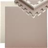 Eyepower Tappetino da allenamento, tappetino puzzle, tappetino sportivo 90x90x4 cm, beige e marrone