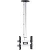 VCM Supporto universale del soffitto della TV | 26-40 pollici fino a 50 kg | Fino a VESA fino a 400x300 | Regolabile 127-238 cm | Supporto TV 360 gradi rotabile e 15 gradi di inclinazione | Supporto TV - CM3