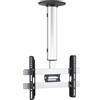 VCM Supporto universale a soffitto TV | 26-40 pollici fino a 60 kg | Fino a VESA fino a 400x300 | Cuscino regolabile 50-84 cm | Supporto TV 360 gradi ruotabile e 15 gradi Tiltable | Supporto TV - CM3