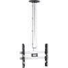 VCM Supporto a soffitto TV universale | 42-65 pollici fino a 50 kg | Fino a VESA fino a 600x400 | Regolabile in altezza 127-238 cm | Supporto TV 360 gradi girevole e 15 gradi inclinabile | Supporto TV - CM4
