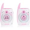 Chipolino Baby monitor Chipolino Astro, portata 300 m, comunicazione bidirezionale, adattatore USB rosa
