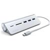 Satechi Hub USB Type-C in alluminio e lettore di schede Satechi USB-C argento
