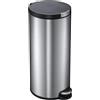 EKO - Pattumiera a pedale Artistic 30 litri - Acciaio inox Plastica - Acciaio inox opaco
