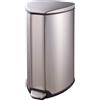 EKO - Cestino a pedale Grace 15 litri - Acciaio inox Plastica - Acciaio inox opaco