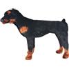 vidaXL Cane Peluche Rottweiler in piedi Peluche Nero e Marrone XXL