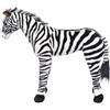 vidaXL Peluche zebra in piedi peluche bianco e nero XXL