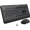 Logitech Advanced MK540 Tastiera Mouse incluso USB QWERTY USA Internazionale Nero, Bianco