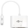 Goobay 62108 adattatore da USB-C™ a DVI, PD, bianco, 0,15 m - espande una porta USB-C™ con una connessione DVI