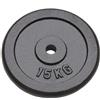 vidaXL Piastre per pesi 2 pz. 2x15 kg in ghisa