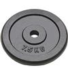 vidaXL Piastre di peso 4 pezzi 4x7,5 kg in ghisa