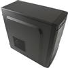 LC-Power LC Power Classic 7037B - Midi Tower - ATX - senza alimentatore - nero, alluminio spazzolato / nero - USB/Audio (LC-70