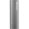 Verbatim Vx500 - Disco a stato solido - 120 GB - esterno (portatile) - USB 3.1 Gen 2 (connettore USB-C) - Grigio spazio
