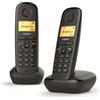 Gigaset Telefono cordless duo dect nero Gigaset A170 DUO NOIR