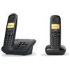 Gigaset Telefono cordless duo dect nero con segreteria telefonica Gigaset AL170A DUO NOIR