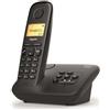 Gigaset Telefono cordless nero dect con segreteria telefonica Gigaset AL170A NOIR