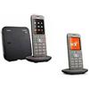 Gigaset Telefono cordless duo dect antracite con segreteria telefonica Gigaset GIGACL660ADUO
