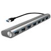 LogiLink UA0308 Hub USB 3.0 LogiLink, 7 porte, alloggiamento in alluminio, grigio