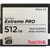 SanDisk Extreme Pro - Scheda di memoria flash - 512 GB - CFast 2.0