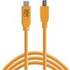 Tether Tools da USB-C a 2.0 Micro B a 5 pin 4,60 m arancione