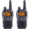 Midland C1180 XT70, Radio Dual Band Ricetrasmittente Professionale Walkie Talkie Ricarica Rapida, Formato 69 LPD e 24 PMR446 senza licenza, Raggio 12 km, 38 Toni, 83 Codici