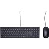 HP Tastiera e mouse cablati HP Pavilion 400, dimensioni complete (100%), cablato, USB, QWERTY, nero, mouse incluso