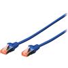 DIGITUS Cavo patch CAT 6 S/FTP, 10 pezzi, 3 m, blu