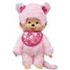 Bandai Jucarie de plus, Bandai, Pinky MONCHHICHI, rosa