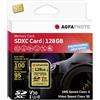 AgfaPhoto SDXC UHS I 128 GB Professionale ad alta velocità U3 V30