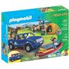 PLAYMOBIL 5669 Wild Life 69 pezzi Viaggio in campeggio con pickup, barca e tenda