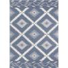 Hanse Home 120x170 cm : 120x170 cm Tappeto singolo Twin Supreme 103430 Malibu blue creme - per esterni e interni