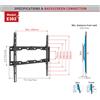 Barkan Mounting Systems Sistemi di montaggio Barkan E302+ Supporto TV 165,1 cm (65") Nero