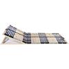 vidaXL Rete a doghe con 42 doghe, 7 zone, 90x200 cm