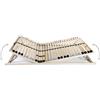 vidaXL Rete a doghe con 28 doghe 7 zone 70x200 cm