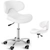 Expondo physa Sgabello con schienale - 450 - 590 mm - 150 kg - Bianco